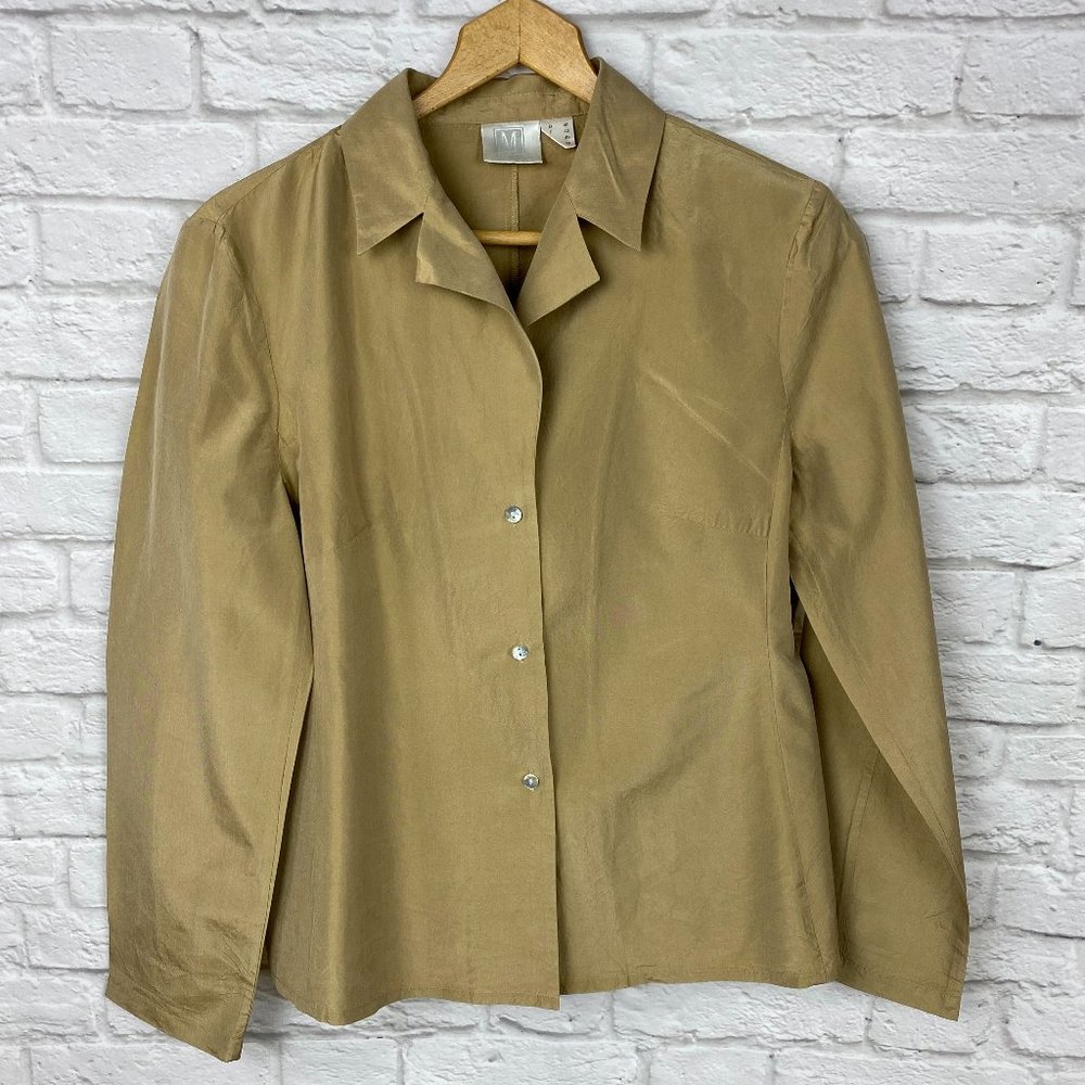 Madeleine Gold Silk Blouse/Jacket